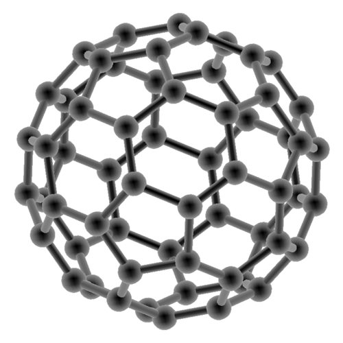 Gitternetz Struktur einens Buckminsterfulleren. Bildquelle www.biocrawler.com